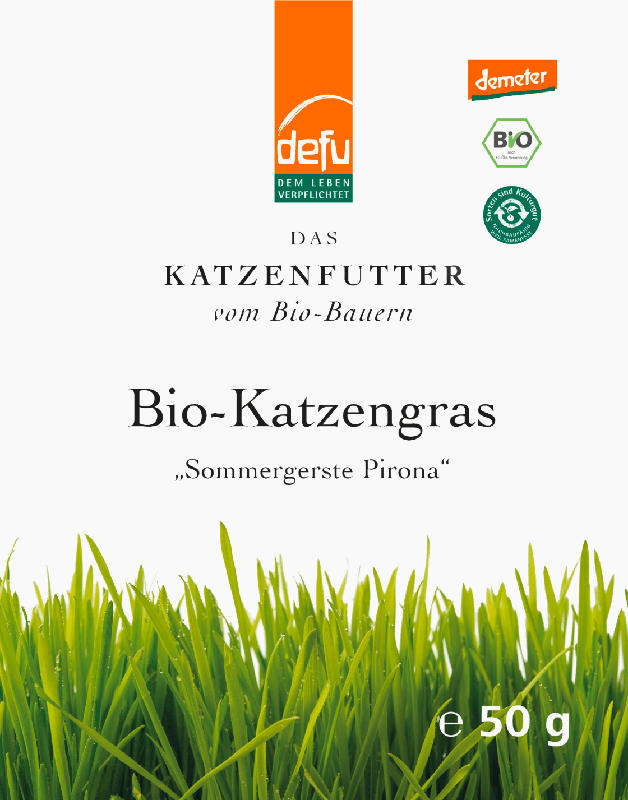 Defu Snack für Katzen, Bio Katzengras