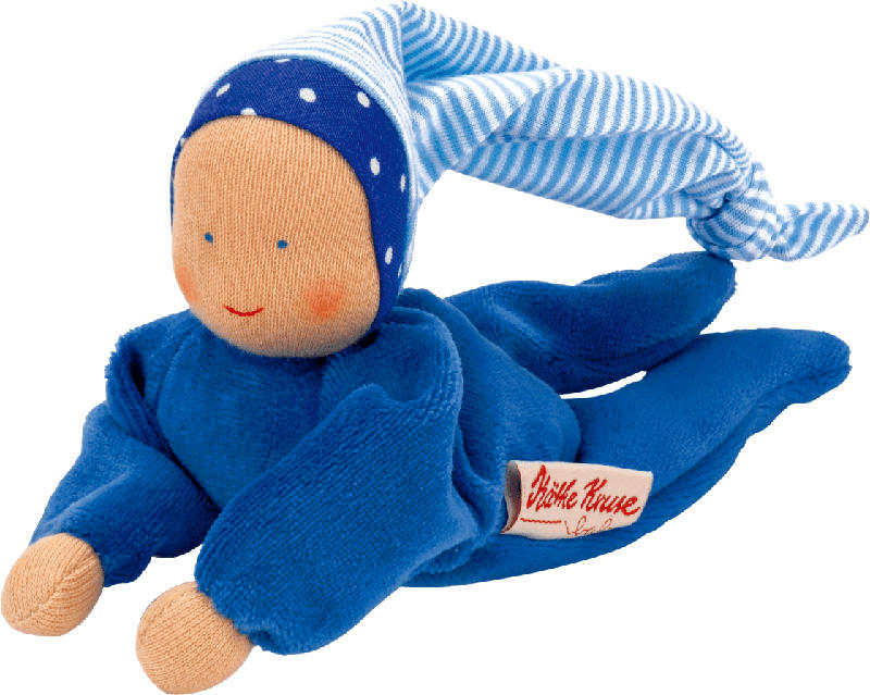 Käthe Kruse Schmusepuppe Nickibaby blau