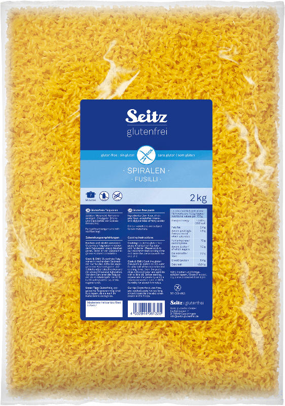 Seitz glutenfrei Nudeln, Spirelli glutenfrei, Großpackung