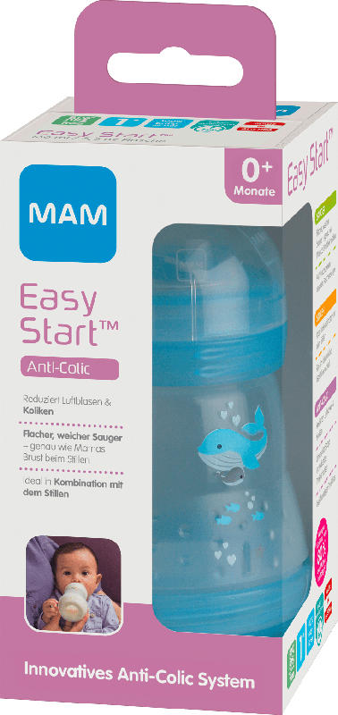 MAM Babyflasche Easy Start Anti-Colic, von Geburt an, 160ml