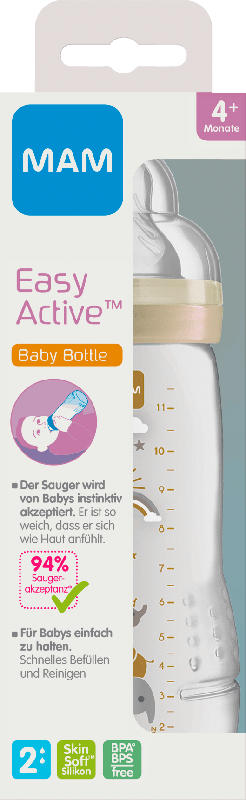 MAM Babyflasche Easy Active Baby Bottle ab 4 Monate, 330 ml