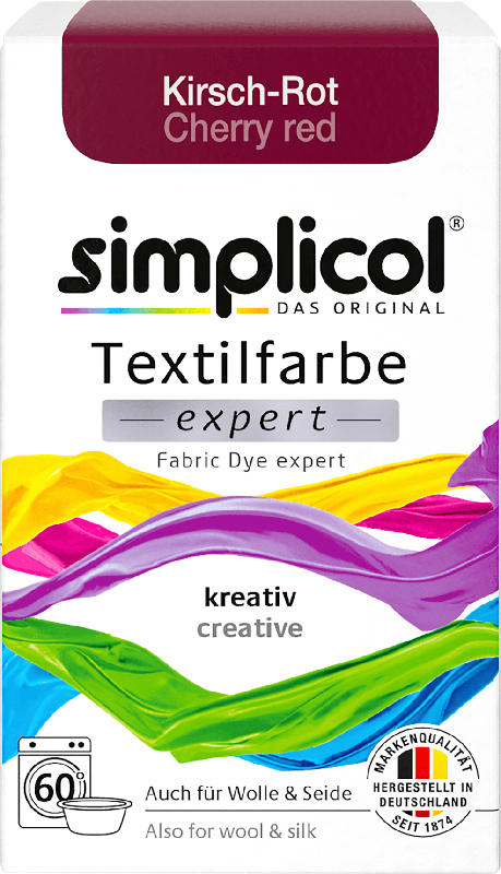 Simplicol Textilfarbe expert Kirsch-Rot