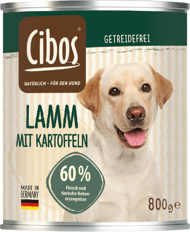 Cibos Nassfutter für Hunde, Adult, Lamm mit Kartoffel