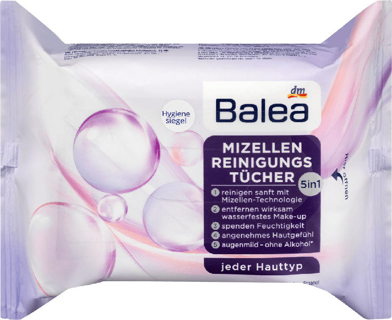 Balea Reinigungstücher mit Mizellen-Technologie
