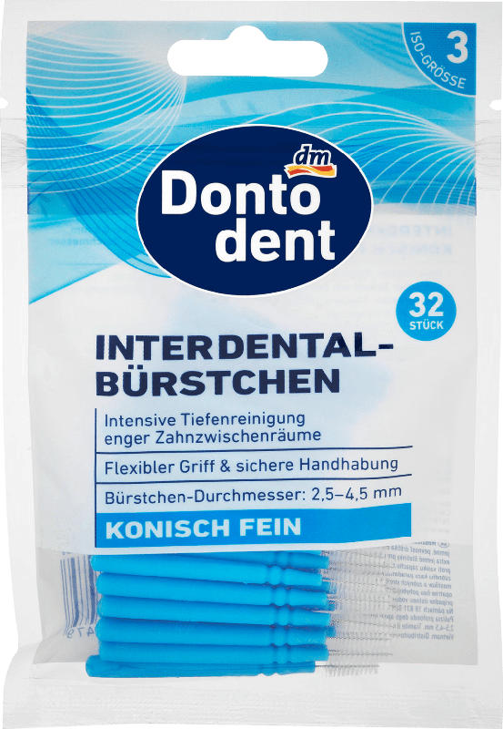 Dontodent Interdentalbürsten blau 0,6 mm ISO 3