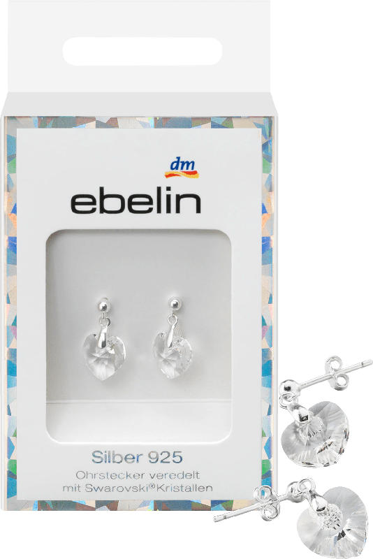 ebelin Ohrstecker 925 Silber veredelt mit Swarovski® Kristallen