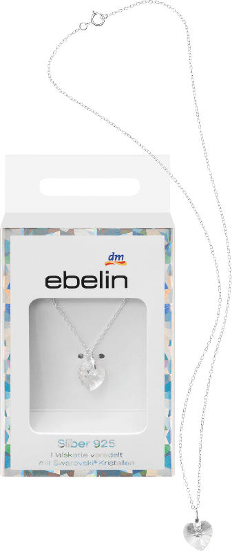 ebelin Halskette 925 Silber veredelt mit Swarovski® Kristallen