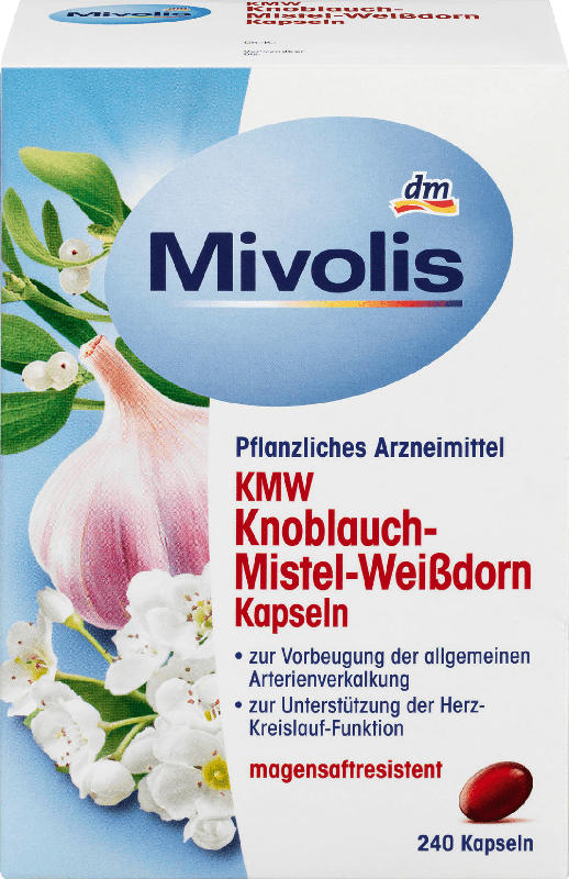 Mivolis KMW Knoblauch-Mistel-Weißdorn Kapseln