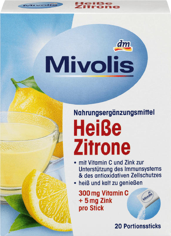 Mivolis Heißgetränk Heiße Zitrone, Portionssticks 20 St.