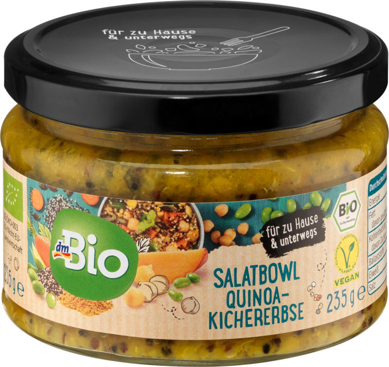 dmBio Salatbowl Quinoa-Kichererbse