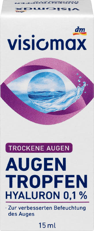VISIOMAX Augentropfen mit 0,1% Hyaluron