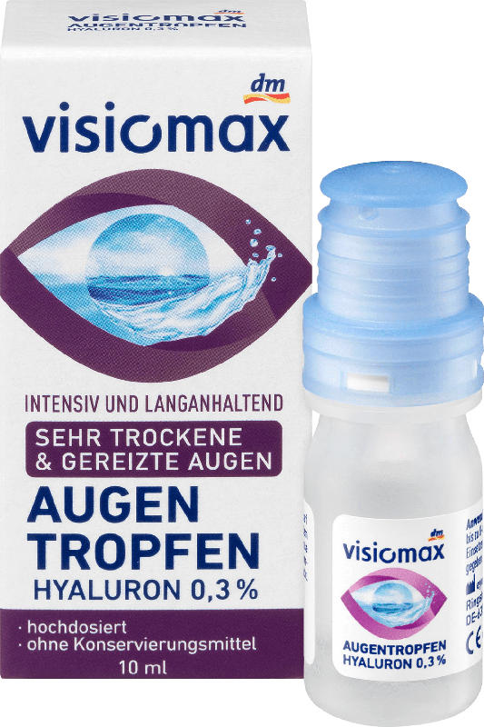 VISIOMAX Augentropfen Hyaluron, ohne Konservierungsmittel