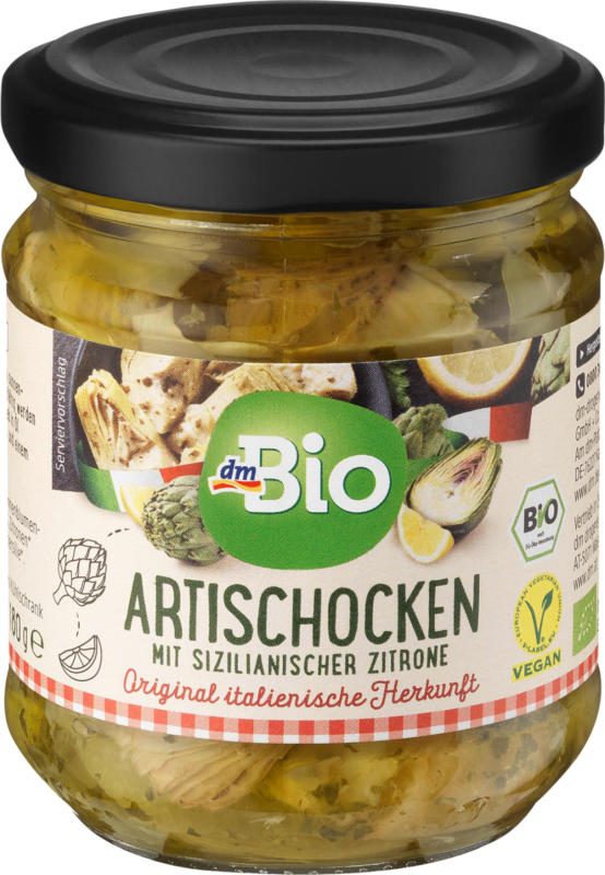 dmBio Artischocken mit sizilianischer Zitrone