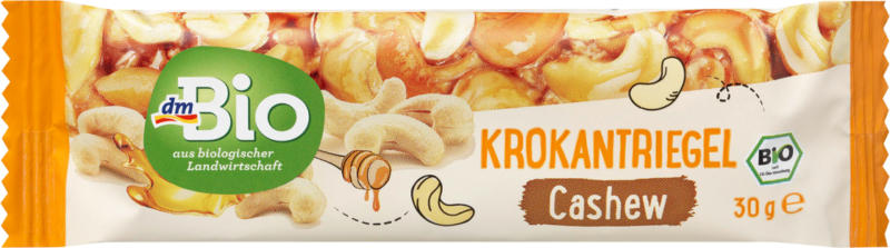 dmBio Krokant-Riegel, Cashew