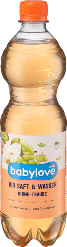 babylove Saft Birne-Traube mit stillem Wasser