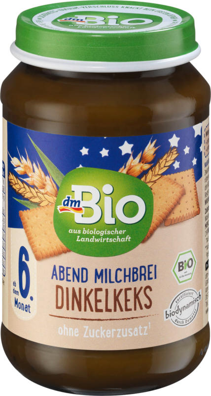 dmBio Abendbrei Dinkelkeks, Demeter