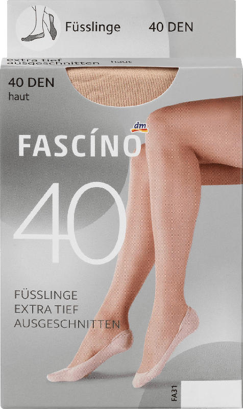 FASCÍNO Füßlinge 40den, hautfarben, Gr. 39-42
