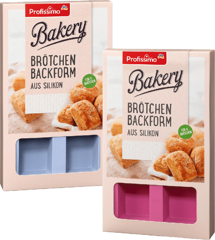 Profissimo Brötchen Backform aus Silikon