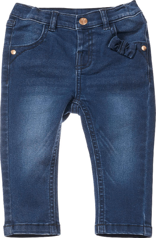 PUSBLU Baby Jeans, Gr. 80, in Baumwolle, Polyester und Elasthan, blau