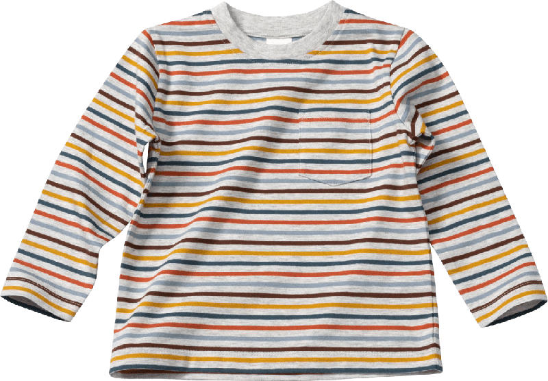 ALANA Kinder Pullover, Gr. 92, in Bio-Baumwolle, grau, bunt