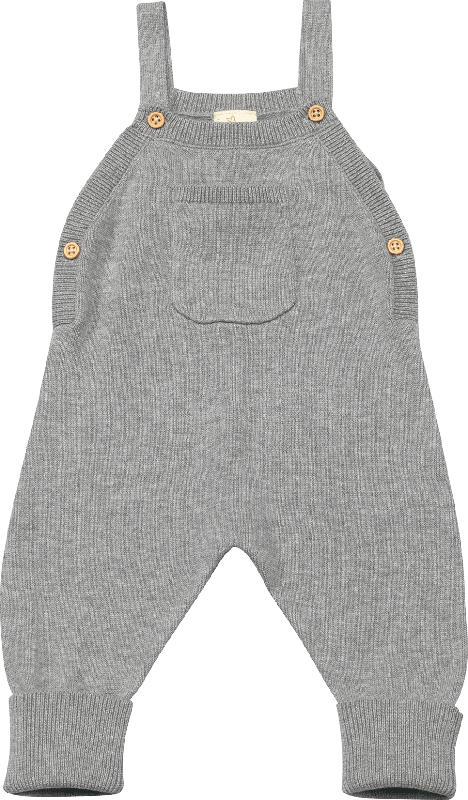 ALANA Baby Strampler, Gr. 56, in Bio-Baumwolle, grau, für Mädchen und Jungen