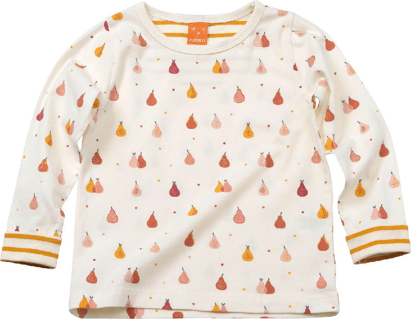 PUSBLU Kinder Pullover, Gr. 92, in Baumwolle und Elasthan, weiß, gelb