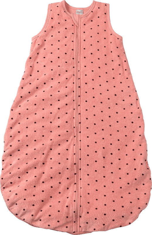 PUSBLU Kinder Schlafsack, 90 cm, in Bio-Baumwolle und recyceltem Polyester, rosa