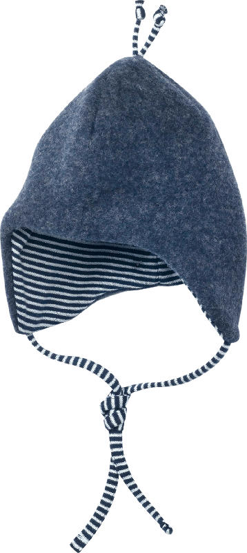 ALANA Baby Wollmütze, Gr. 44/45, in Bio-Schurwolle und Bio-Baumwolle, blau