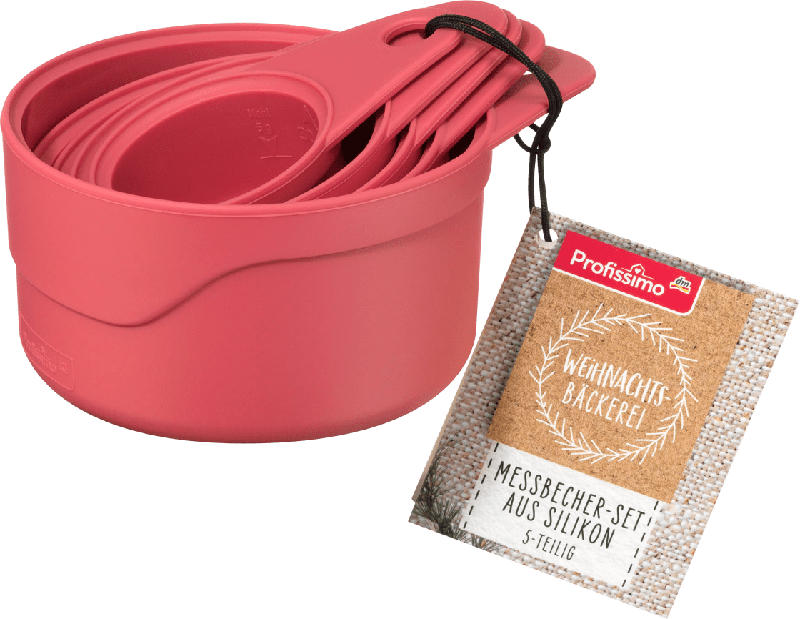 Profissimo Messbecher Set Silikon 5 teilig