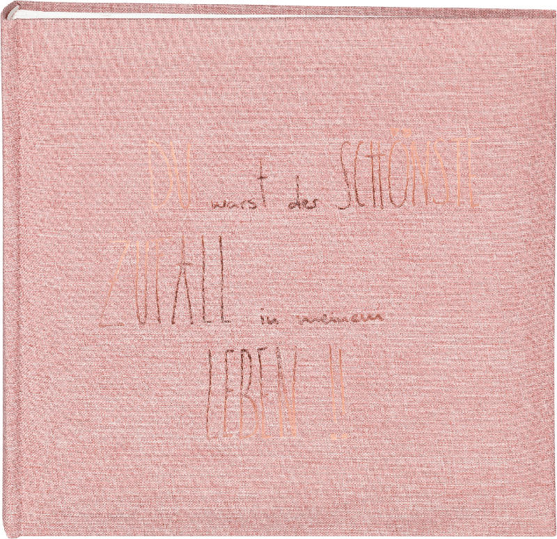 Paradies Fotoalbum 25x25 LHM Leinen rosa