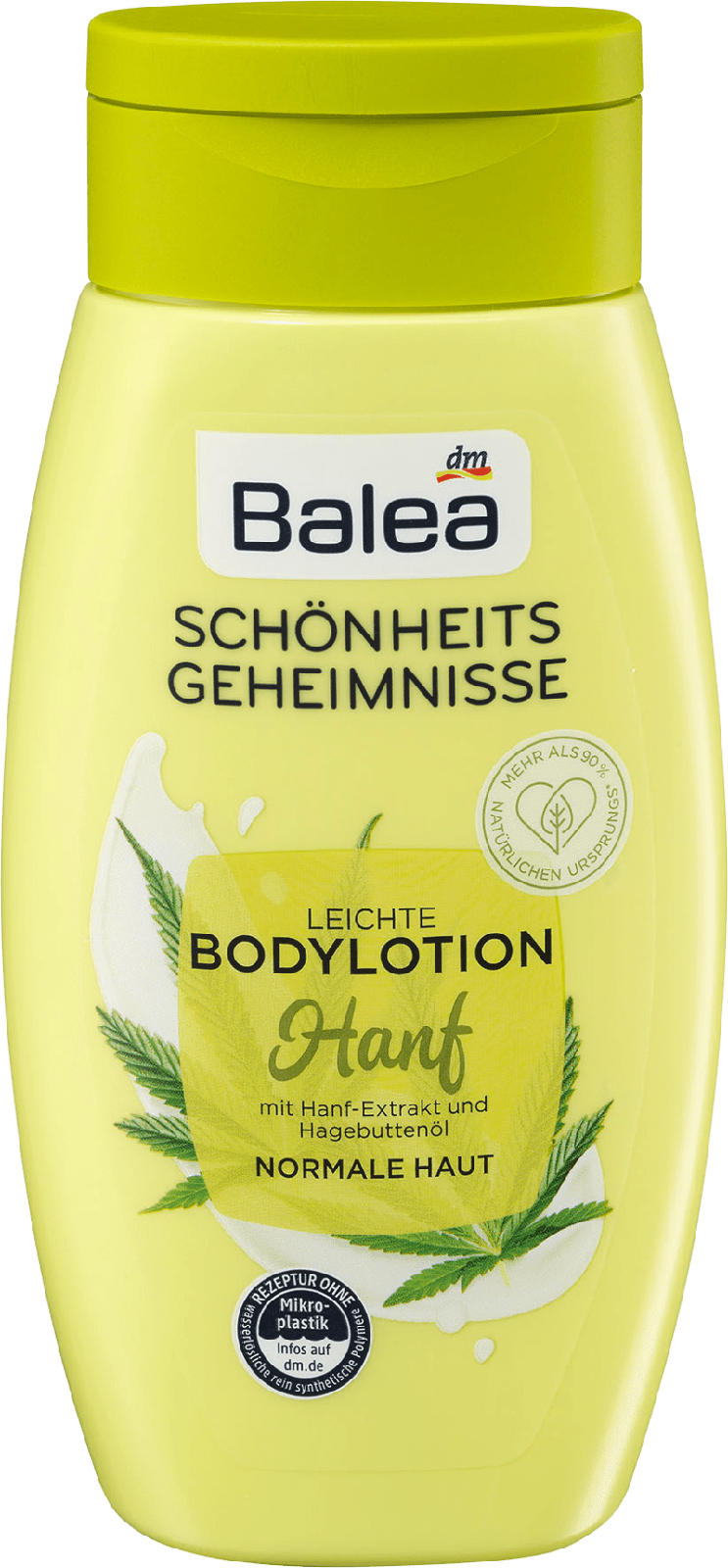 Balea Bodylotion Schönheitsgeheimnisse Hanf (Hanfextrakt + Hagebuttenöl