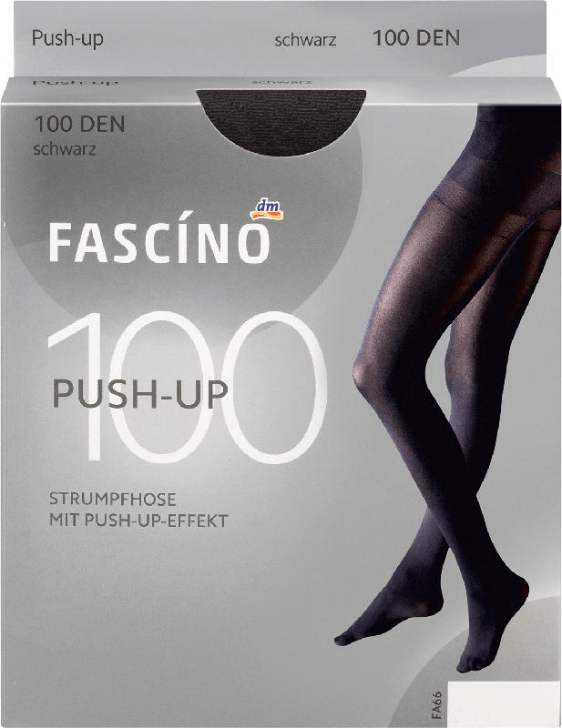 Fascino Strumpfhose Push-up 100 den, schwarz, Gr. 42/44