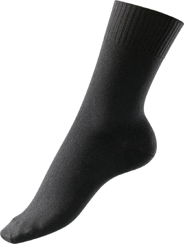 FASCÍNO Diabetiker Socken mit Bio-Baumwolle, schwarz, Gr. 35-38