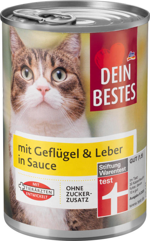 Dein Bestes Nassfutter für Katzen, mit Geflügel und Leber in Sauce