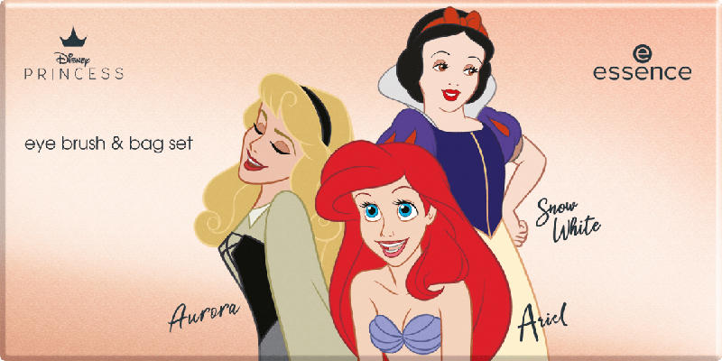 essence cosmetics Kosmetiktasche und Pinselset Eye Disney Princess