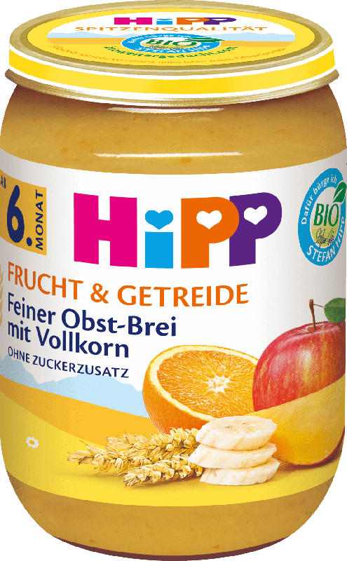 Hipp Frucht & Getreide Feiner Obst-Brei mit Vollkorn ab 6. Monat