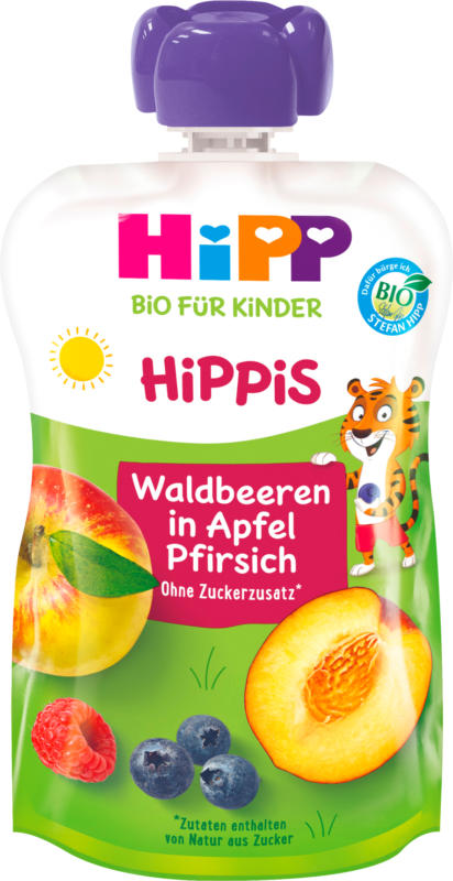 Quetschie Hippis Waldbeeren in Apfel-Pfirsich ab 1 Jahr
