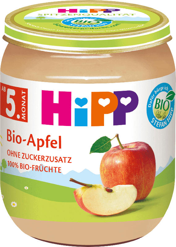 Hipp Früchte Bio-Apfel, nach dem 4. Monat/ab dem 5. Monat