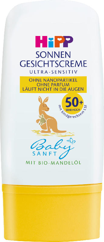 Hipp Babysanft Sonnencreme Gesicht, ultra sensitiv, LSF 50+