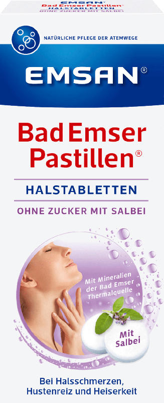 Emsan Bad Emser Pastillen Halstabletten mit Salbei