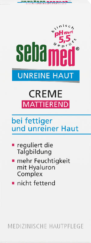 sebamed Tagescreme für unreine Haut mattierend