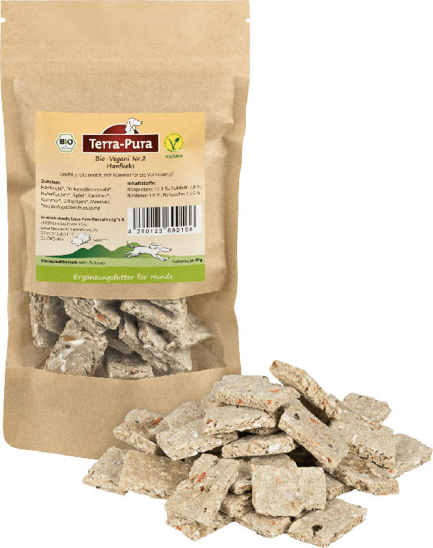 Terra Pura Snack für Hunde, Bio Hanfkeks Vegani Nr.2