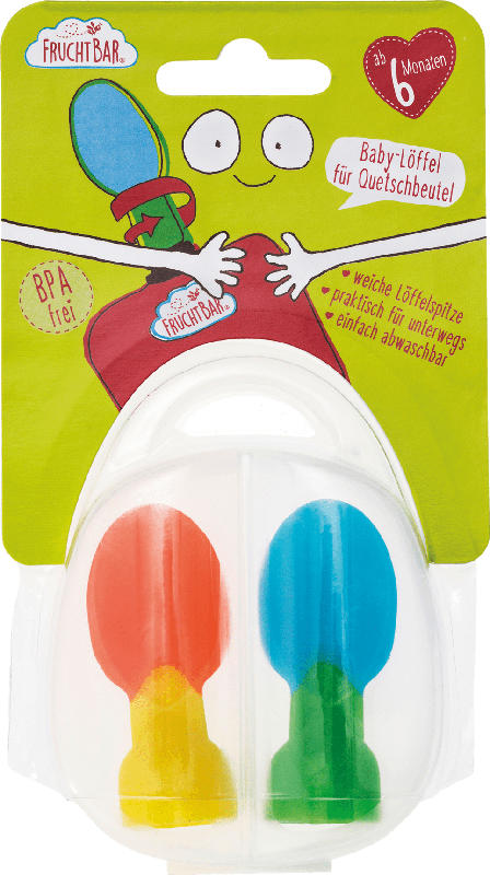 FruchtBar Baby-Löffel für Quetschbeutel, ab dem 6.Monat