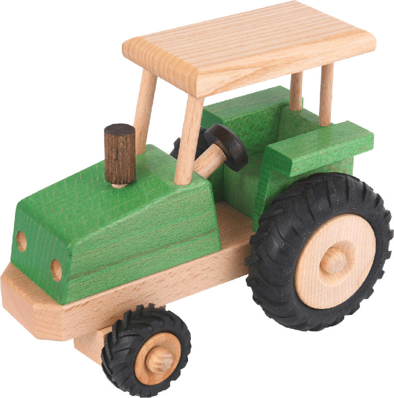 Beck Spielwaren Traktor lenkbar mit Gummirädern