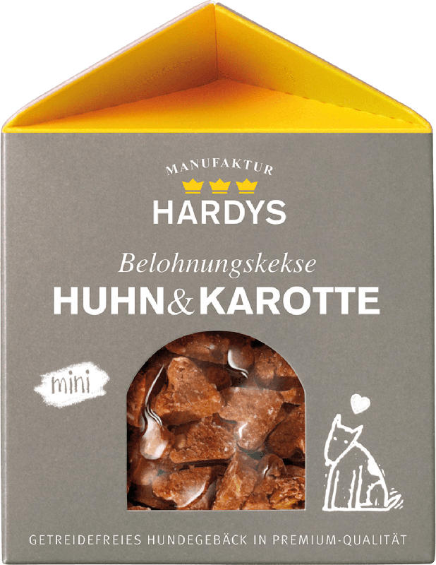 Hardys Traum Snack für Hunde, Kekse Huhn & Karotte, mini