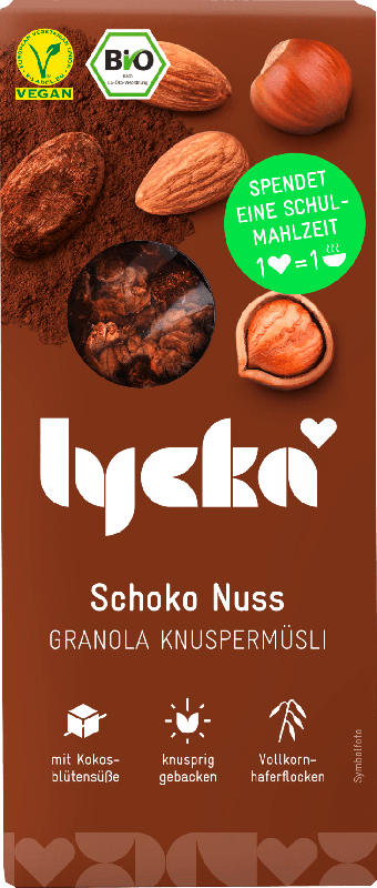 Lycka Granola Schoko Nuss