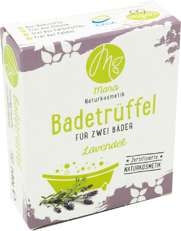 Mara Naturkosmetik Badetrüffel für 2 Bäder Lavendel