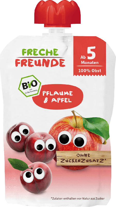 Freche Freunde U1 Quetschie Pflaume & Apfel