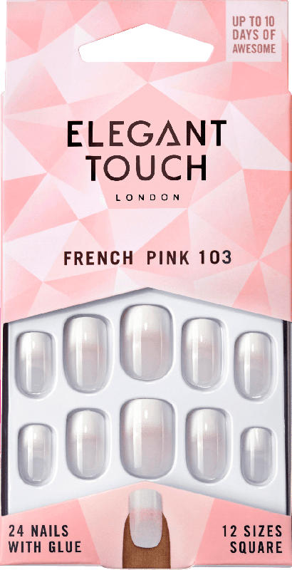 Elegant Touch Künstliche Fingernägel French Nails - Pink (103)