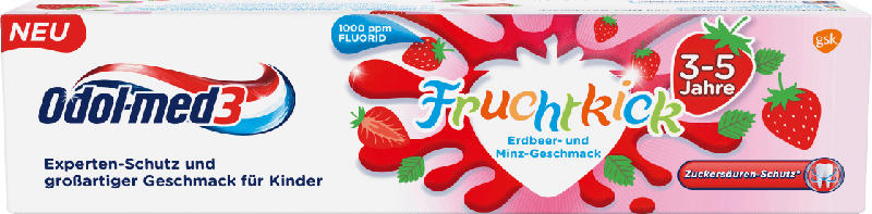 Odol med 3 Zahnpasta Fruchtkick